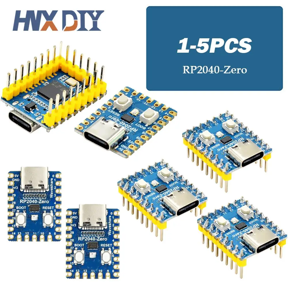

1-5pcs RP2040-Zero RP2040 for Raspberry Pi Microcontroller PICO Development Board Module Dual-core Cortex M0+Processor 2MB Flash
