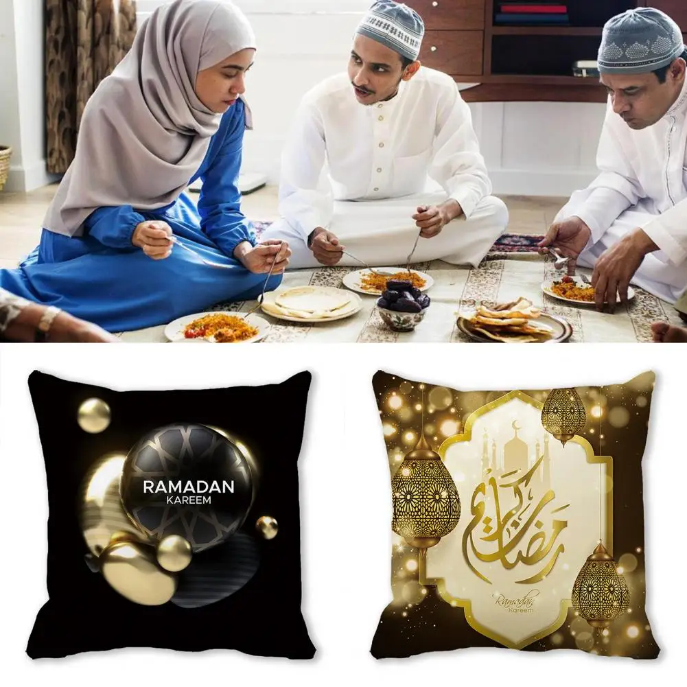 

Eye-catching Printing Pillowcase Sofa Cushion Cover Decoration Pillowslip Smooth Create Atmosphere