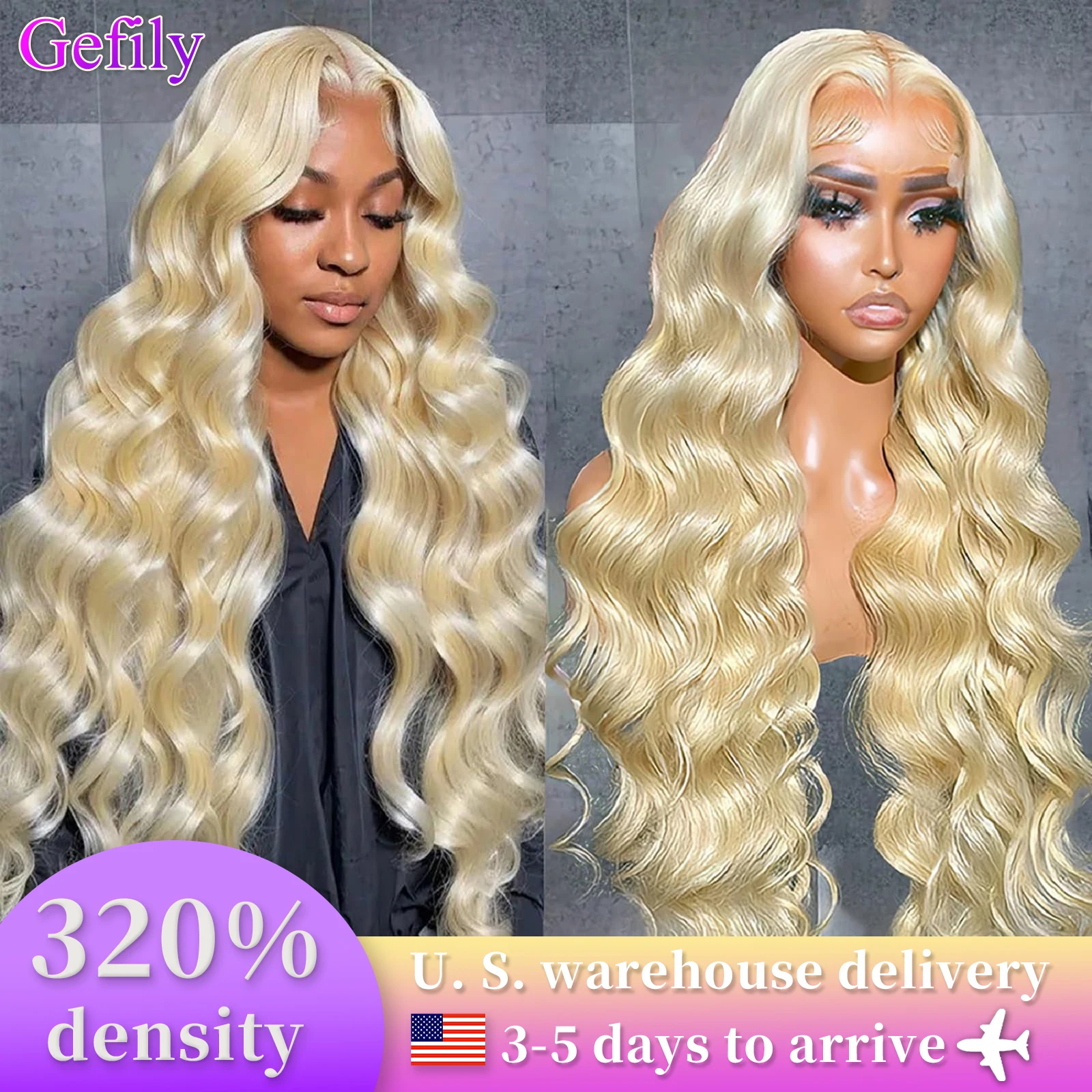 

320 Density 30 36inches 613 Body Wave Wigs Human Hair Honey Blonde 13x4 13x6 HD Lace Frontal Wigs For Women PrePlucked Baby Hair
