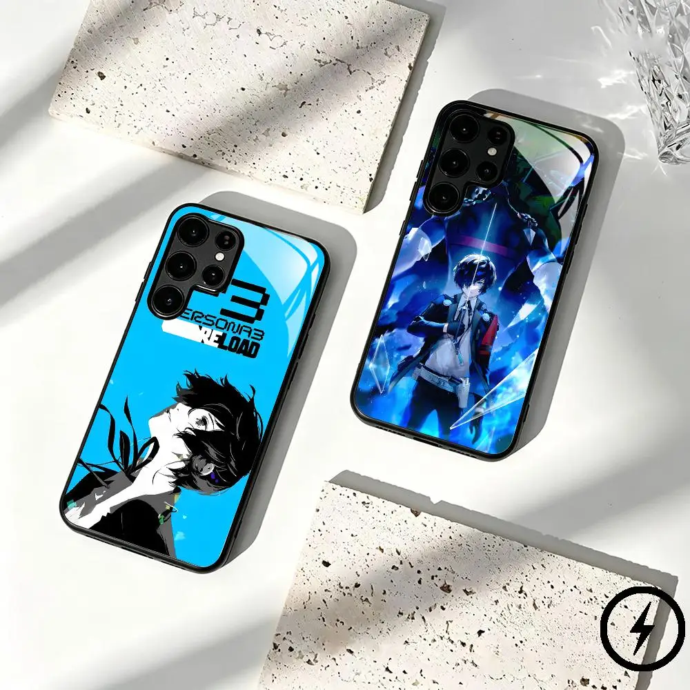 Фото Чехол для телефона Game Persona 3 R-Reload для Samsung S26 S25 S24 S23 S22 S21 S20 Plus Ultra Fold A, стеклянный магнитный чехол №1