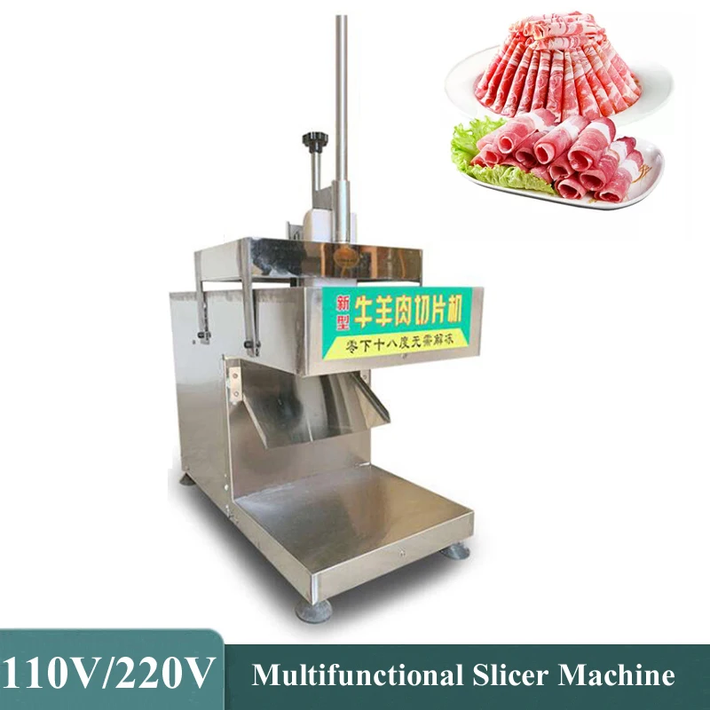 

Electric Slicer Lamb Beef Freezing Meat Cutter Machine Mutton Roll Slicing Machine Meat Planer