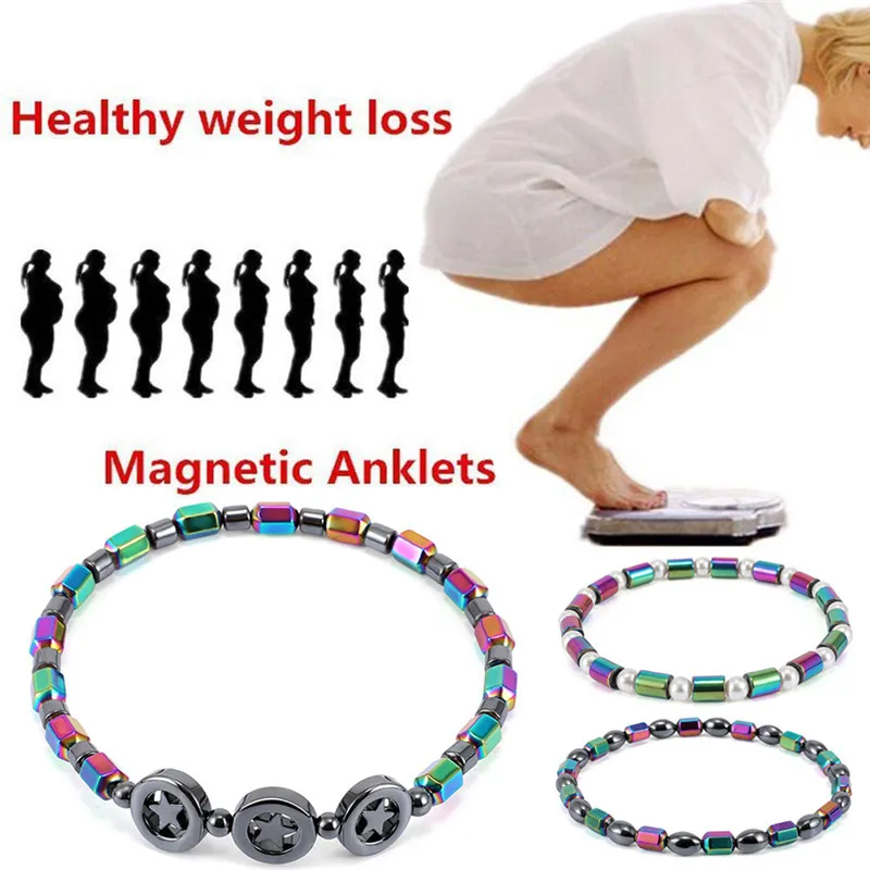 

Weight Loss Bracelet Hematite Round Beads Stretch Bracelet For Men Women Anti-Fatigue Magnetic Therapy Earrings Bracelets