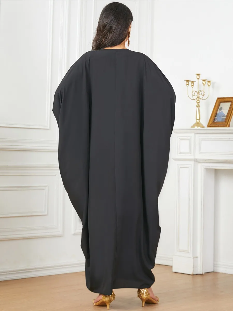 Абая для женщин платья с вышивкой вечерние Джалабия мусульманский Рамадан Vestidos