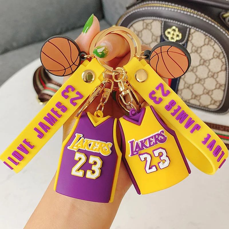 

Cartoon basketball key pendant key chain pendant backpack gift for boys