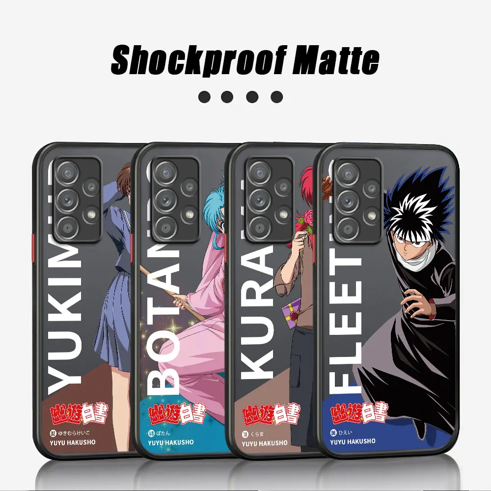 Yuyu Hakusho аниме чехол для телефона Samsung Galaxy A41 A11 A50 A50s A21s A31 A51 A70 A70s A71 4G Матовый Бампер Мягкий чехол