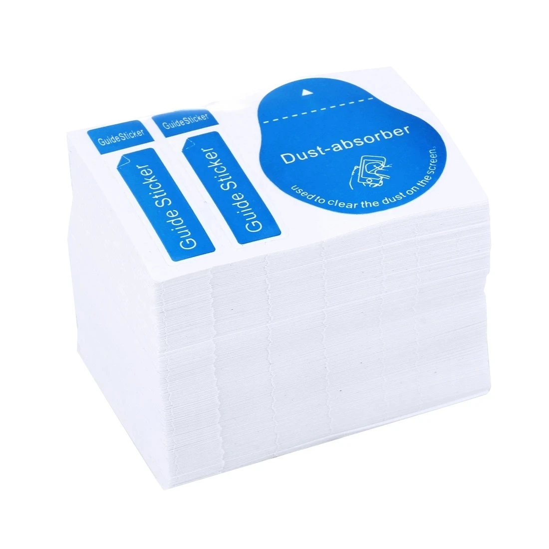 1000pcs Cell Phone Dust Absorber Dedust Sticker Screen Protector Wet Dry Wipe Paper For Camera Lens LCD Screens Dust Papers