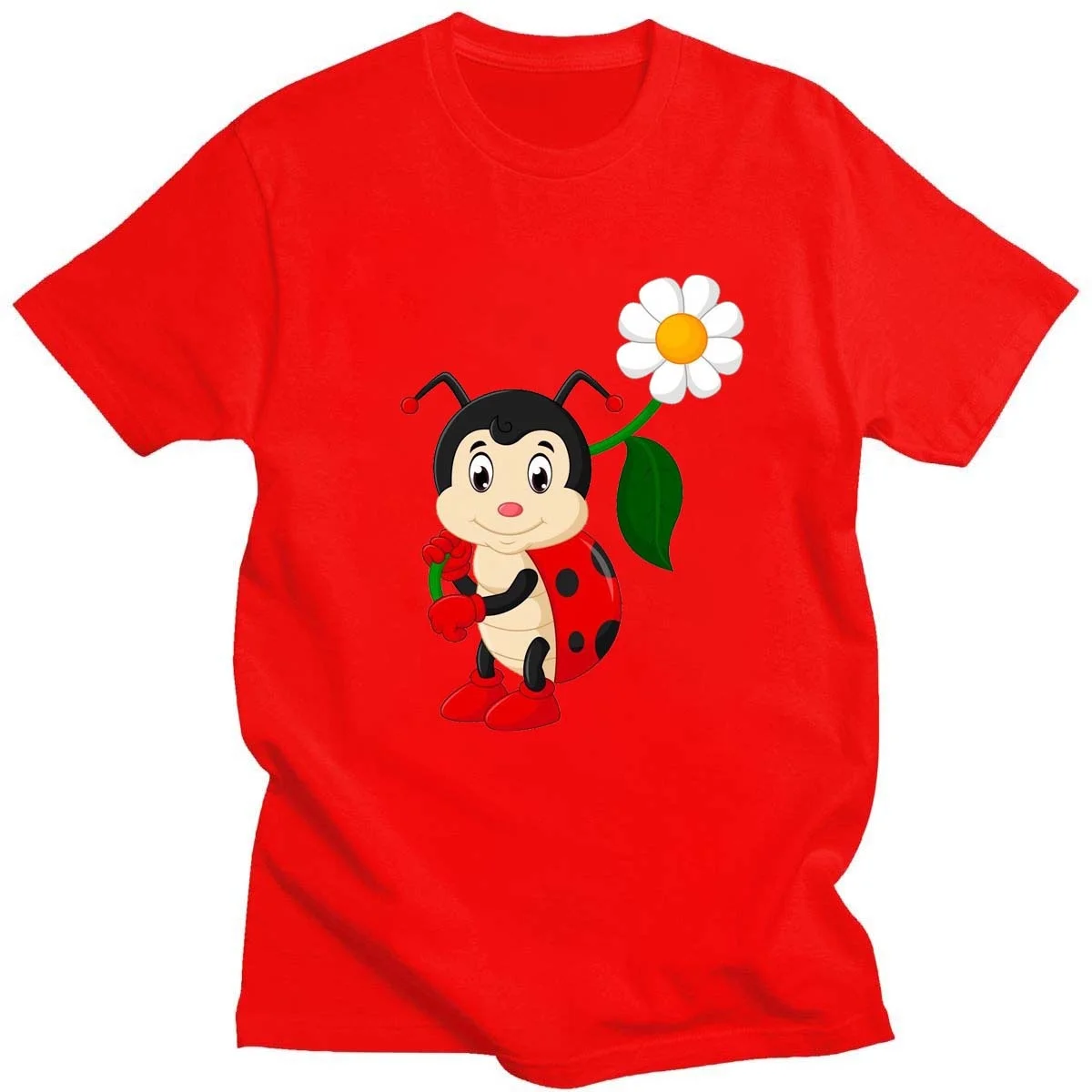 

Kaos Oblong Cetak Versi Q Kepik Kartun Musim Panas Pria Wanita Atasan Kasual Harian Lengan Pendek Uniseks Leher Bulat Katun