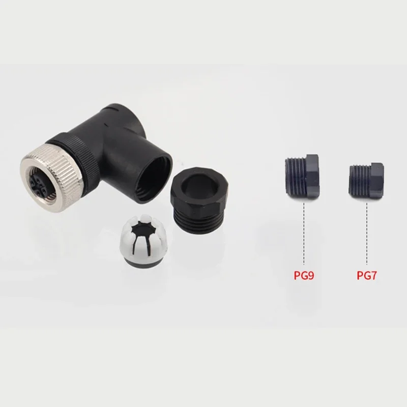 Водонепроницаемые авиационные разъемы M12 Male Female 2 3 4 5 8 Pin экранированные кода A/D