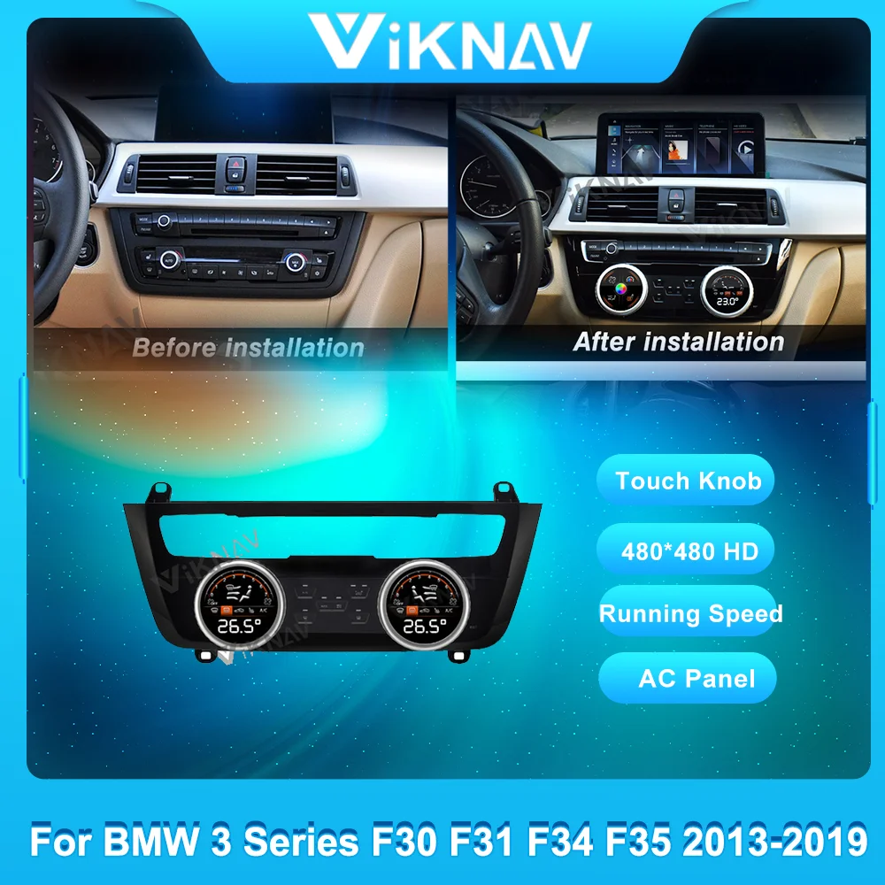 

Панель управления кондиционера для BMW 3 серии F30 F31 F34 F35 2013-2018 2019 обновление Smart Touch Screen IPS климатическая регулировка