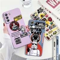 fashion knight star wars for samsung galaxy s22 s21 pro s20 fe s10 note 20 10 plus lite ultra liquid left rope phone case