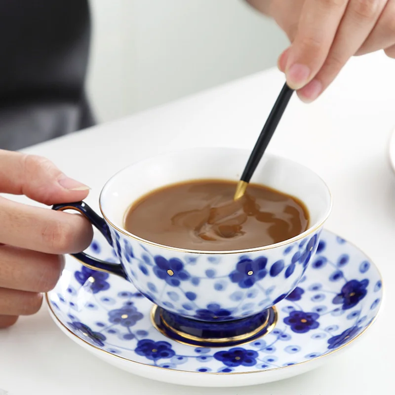 

Европейский высококачественный Ретро чернильный Стиль черная чашка для чая и кофе керамическая Бытовая английская чашка для послеобеденного чая набор посуды кружки кофейные чашки