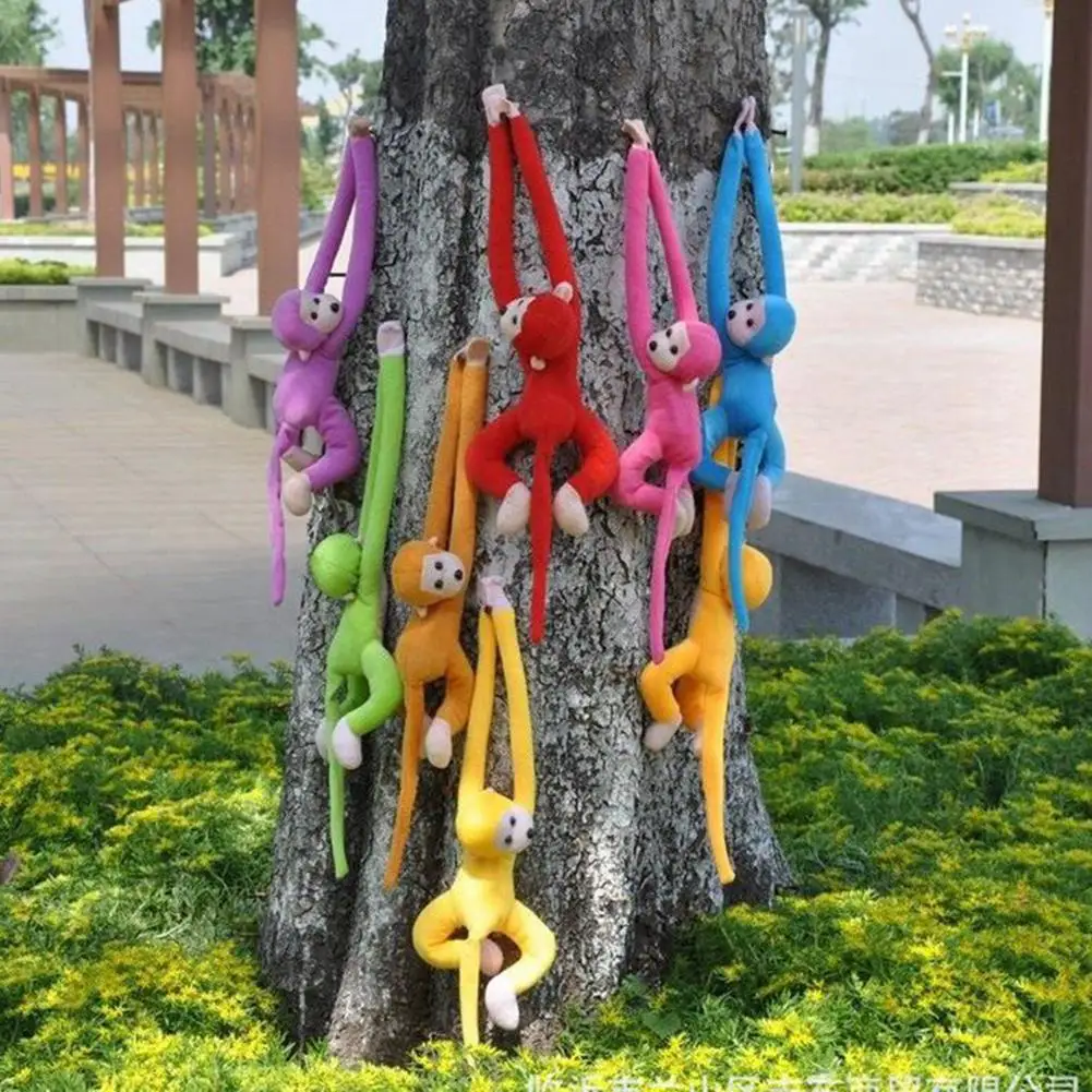 

70cm long arm monkey plush doll toy baby sleeping animal long arm tail monkey stuffed doll multicolor monkey plush toy