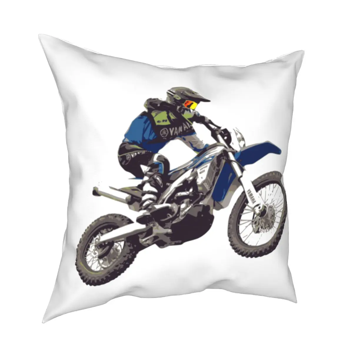 DIY Printed Cushion Cover Motorcycle Style Pillowcase Decor Sofa Throw Pillows Room Pillow Decorative 4 Sizes |