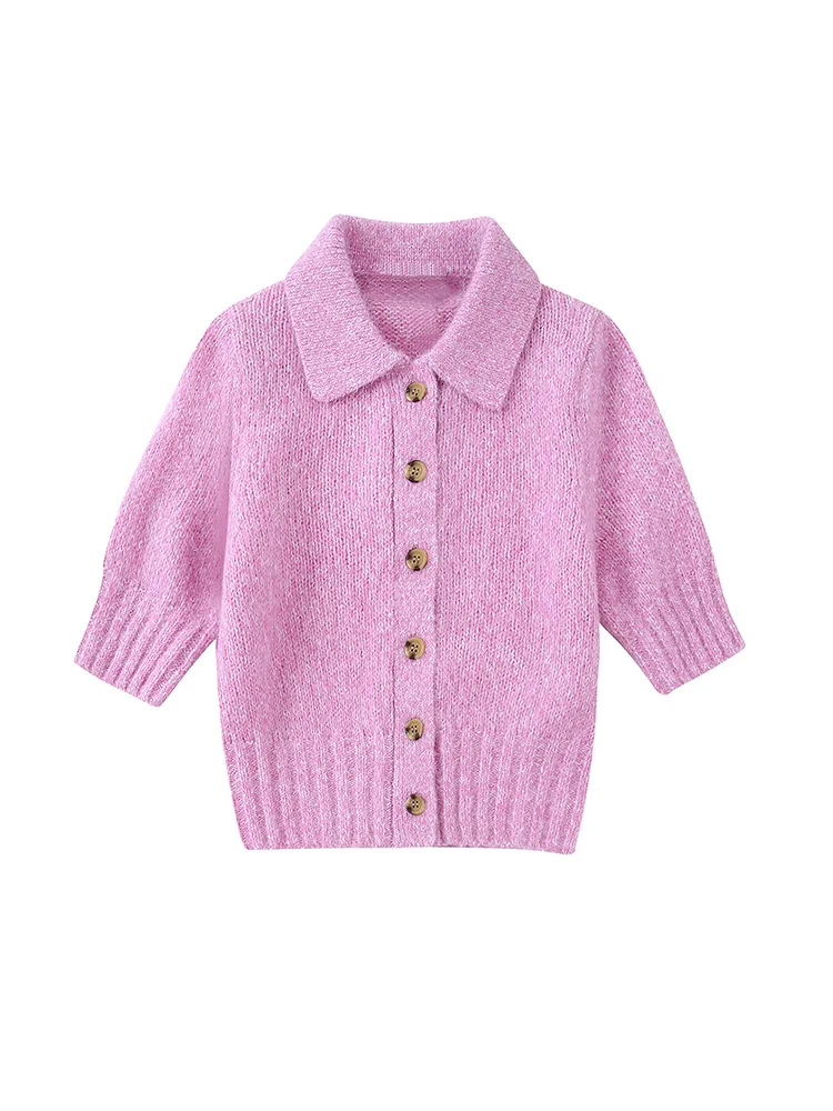 

Cardigans Sweaters For Women 2022 Single Breasted Casual Short Cardigan Womens Polo Collar Short Sleeve Knitted Cardigan Sweater