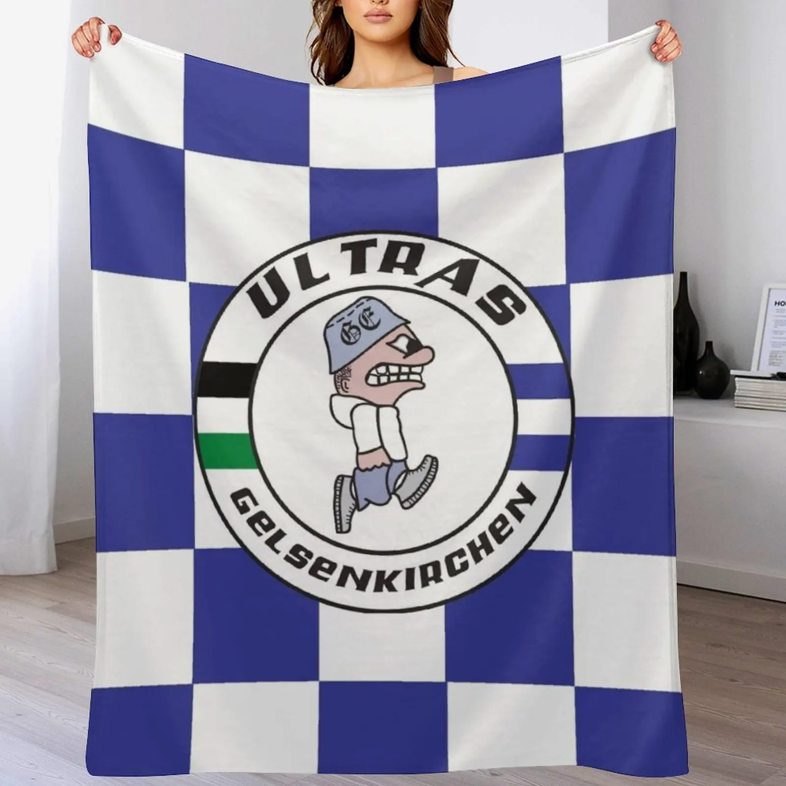 Одеяло Ultras Gelsenkirchen для дивана тонкие персонализированные подарочные одеяла