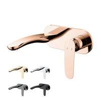 Top Quality Bathroom sink faucet Wall Mounted Cold hot water Basin mixer Tap Popular design Copper Bath faucet