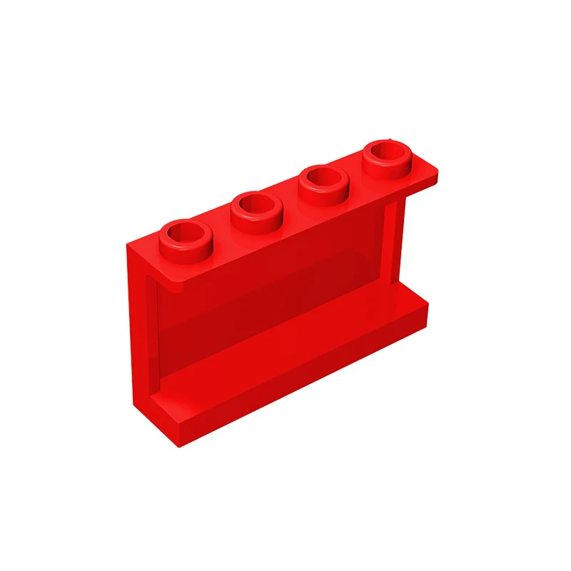Панель для детских игрушек gobrick размеры 1x4x2 боковые опоры полые шпильки настенная