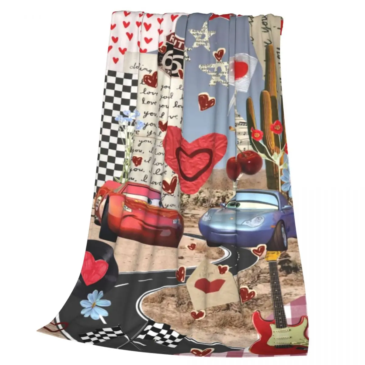 Прочное фланелевое одеяло Disney Pixar Cars — легкое в уходе флисовое для домашнего