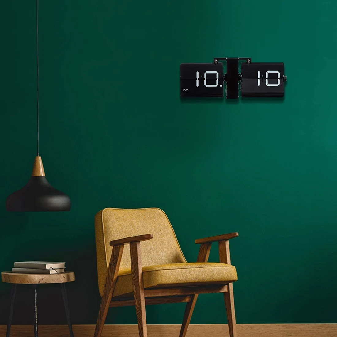 Откидные настенные часы в стиле ретро настольные раскладные с полкой цифровой