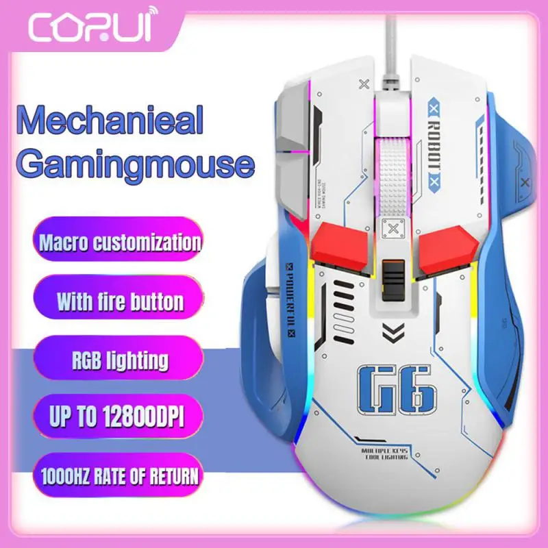 

Quick Click Double Turntable Mechanical Mouse Mover Independent Fire Button G6 The Third Mock Examination Mechanical Mouse