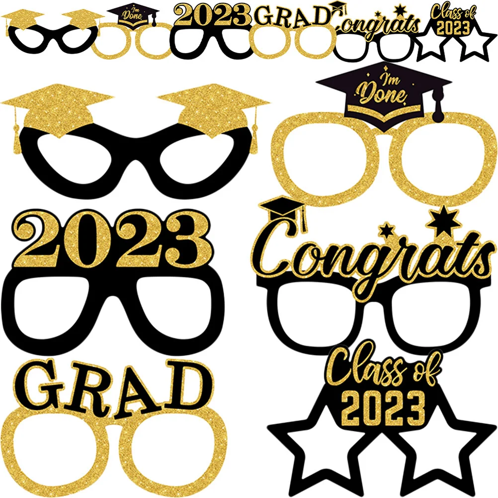 

12 шт., бумажные декоративные очки для фотографий