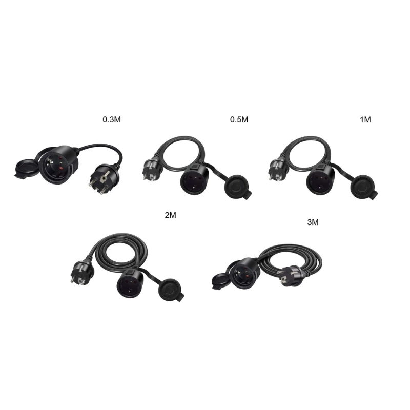 

EU4.8mm to EU4.8mm AC-Power Adapter Cable, 2 Terminals Male to Female Power Connector Cord with Protective Cover