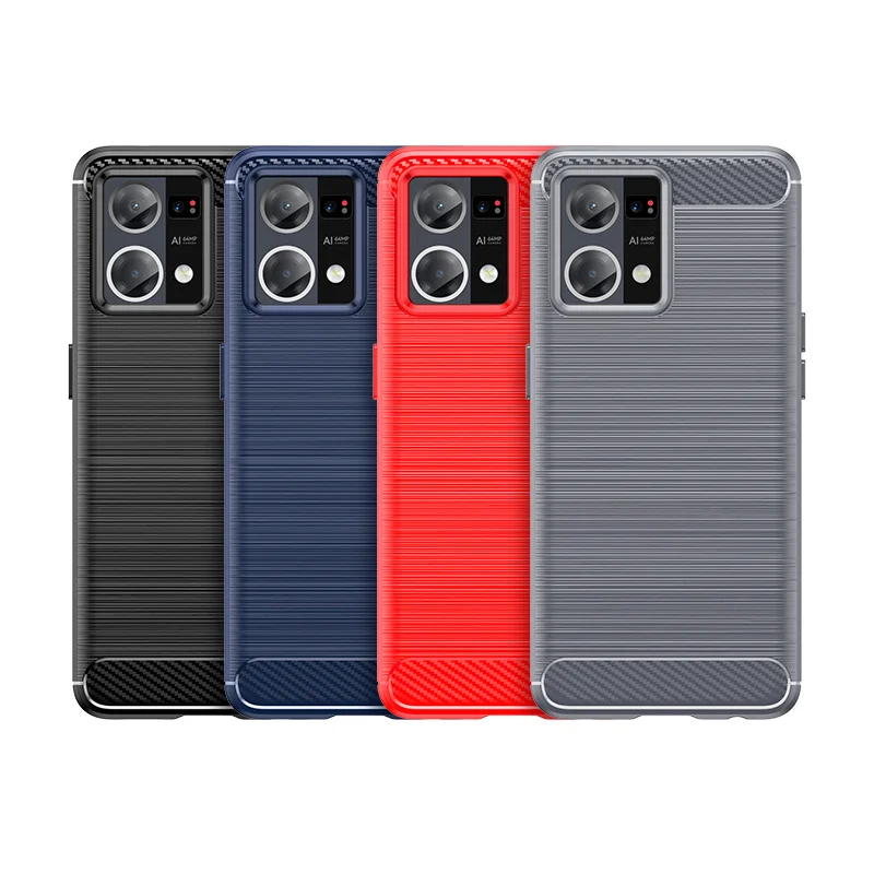 Чехол для OPPO Reno 7 4G чехол защитный задний бампер телефона противоударный мягкий