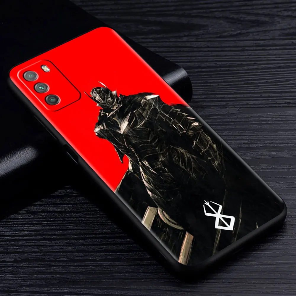 silicone case for xiaomi mi poco x3 nfc m3 pro f3 gt m4 f1 x2 11t lite note 10 10t 9t shell phone cover anime berserk guts funda free global shipping