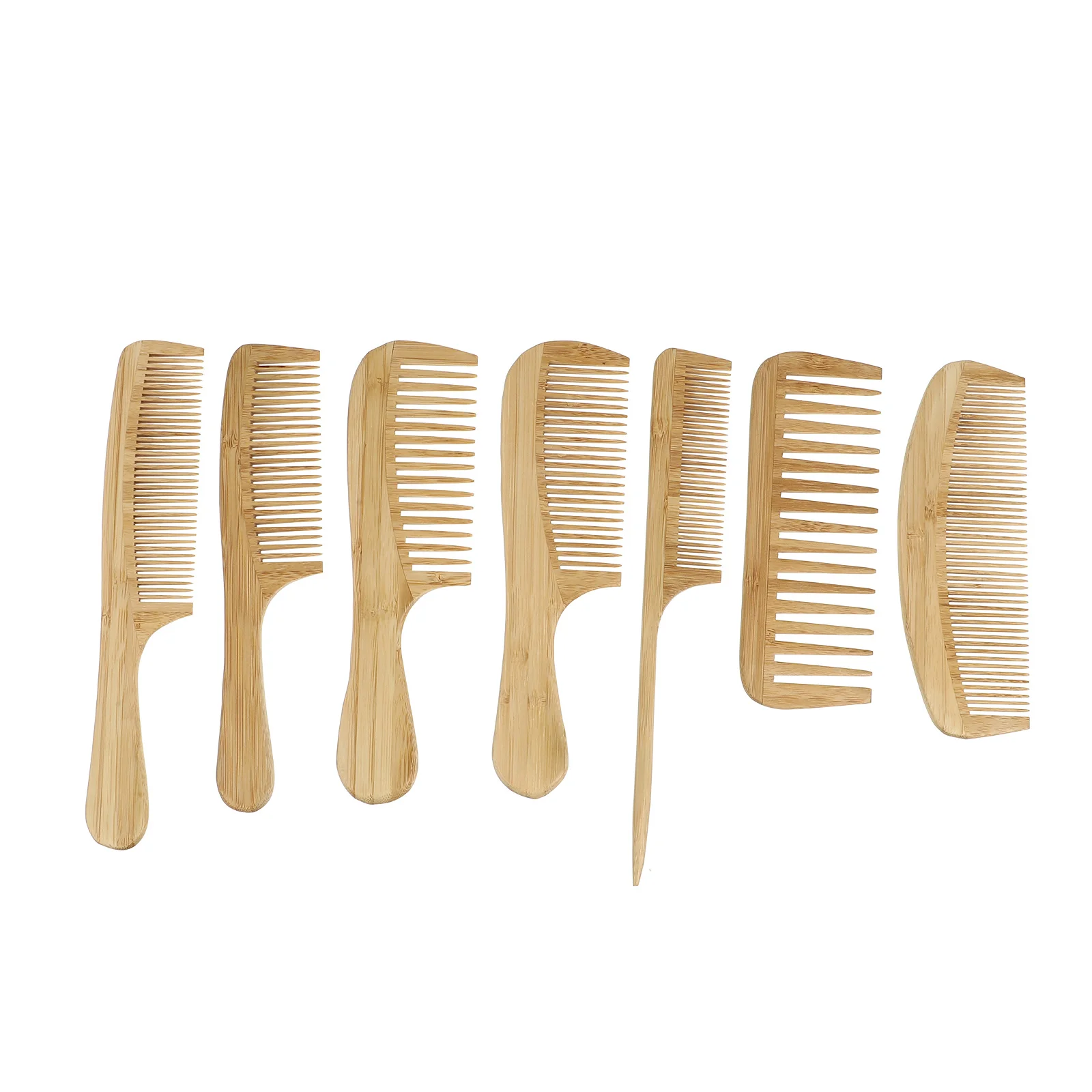 

Comb Hair Set Brush Combs Hairdressingwooden Barber Stylingcurly Straight Tail Detangling Meridians Mustache Dry Wethandle