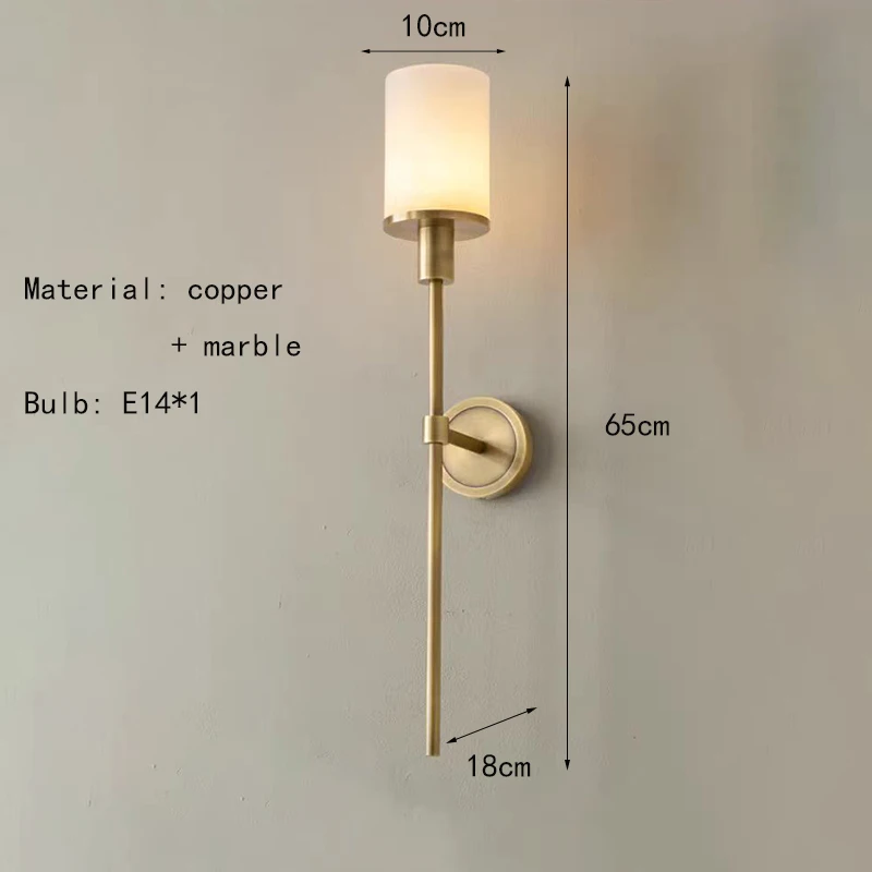 

Настенный светильник из мрамора IWP золото черный