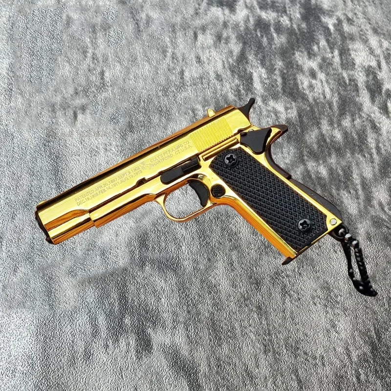 1 шт. 1:3 Mini M1911 пистолет игрушки миниатюрная модель брелок цельнометаллический