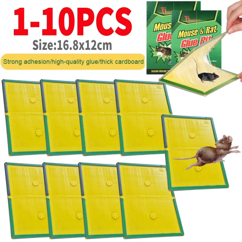 1-10 Шт. Сильные Липкие Ловушки Для Мышей Нетоксичные Приманки Борьбы С