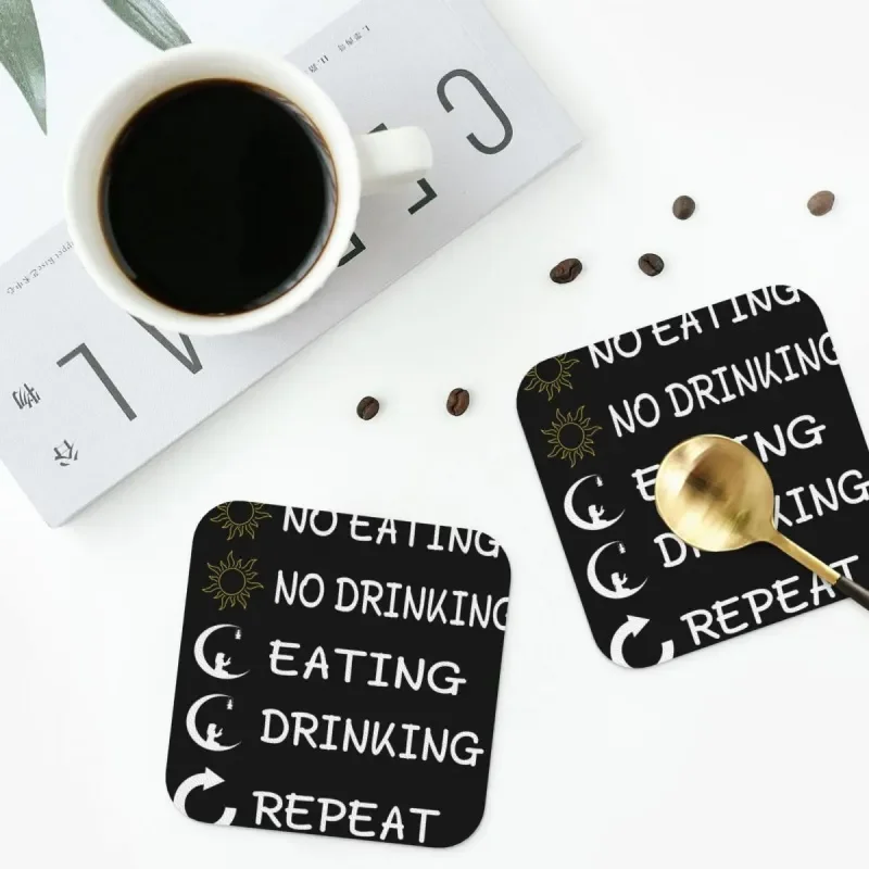 

Ramadan Gift Coaster, Kitchen Placemats, Waterproof Insulation, Coffee Cup, Home Decoration Mats, Tableware Pads, Set of 4