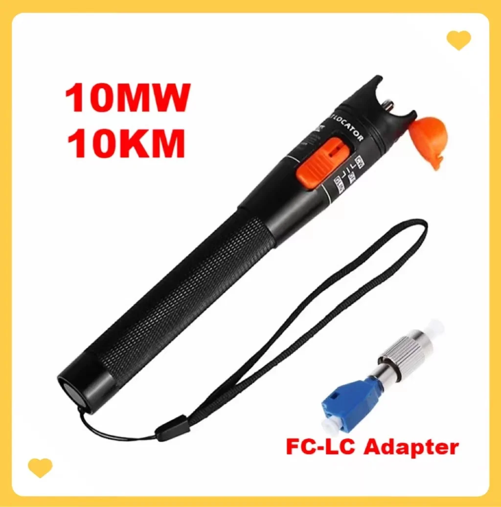 AUA-10mW Визуальный дефектоскоп тестер волоконно-оптического кабеля 10mw красный