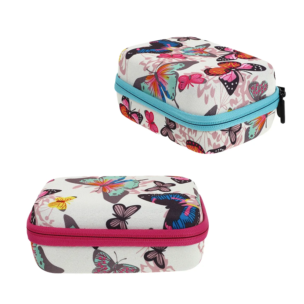 

2Pcs Essential Oil Bottle Holder Printed Essential Oil Bottle Container Multi-grid Bag