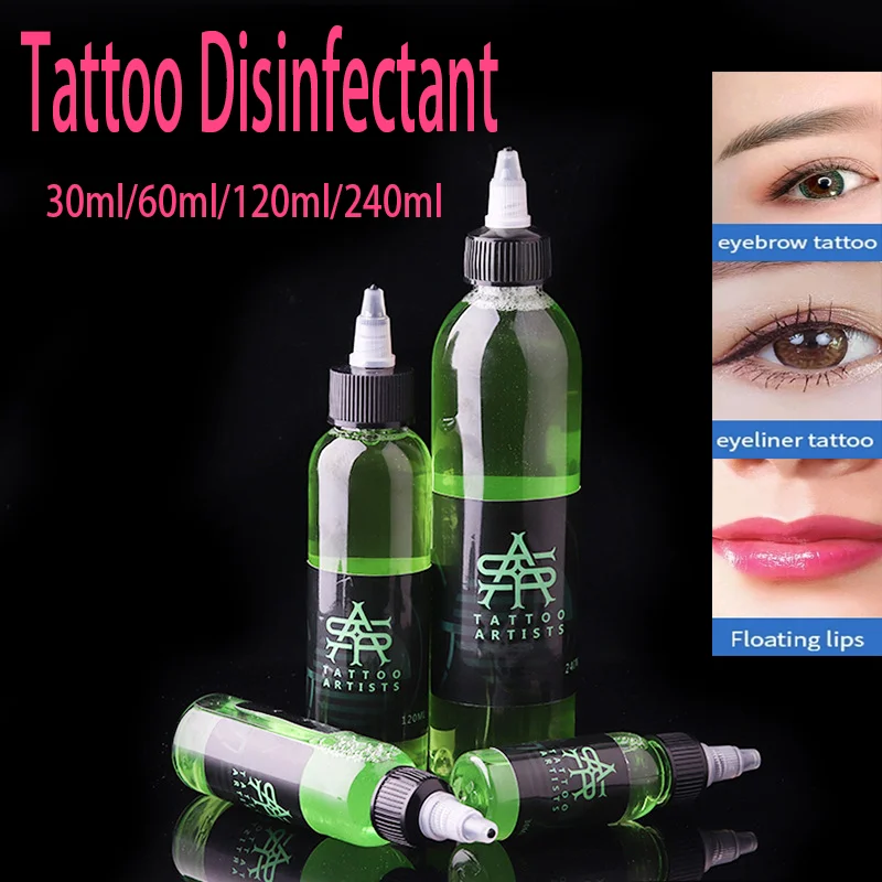 

Tattoo Hygiene Cleaning Liquid Green Algae Soap Liquid Cleaning Liquid 30ml Green Soap Disinfectant After Tattoo Care Supplies
