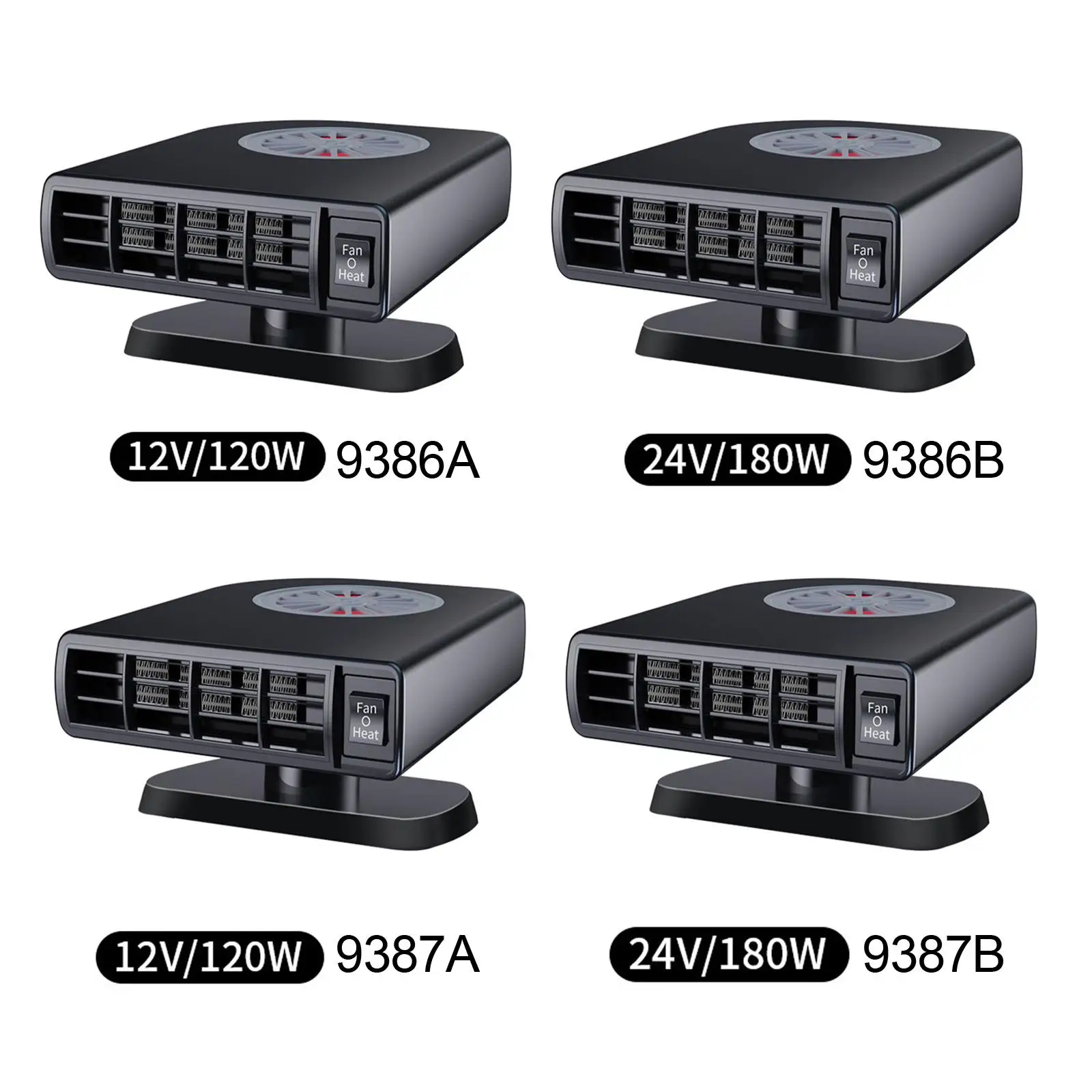 

Автомобильный обогреватель, демистер с вращением на 360 градусов, размораживает, мощный автомобильный обогревательный вентилятор, портатив...