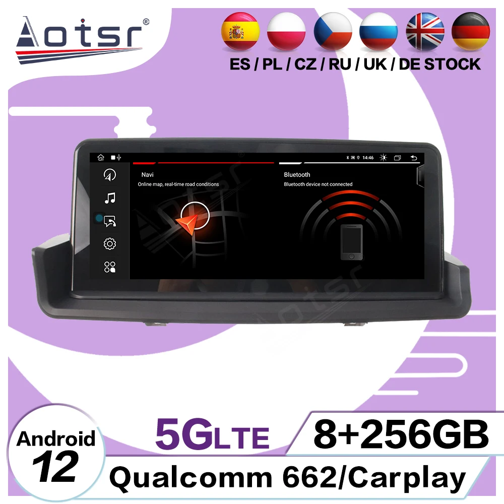 8+256GB Carplay Multimedia Android 12 Player For BMW 3 E90 E60 2009 2010 20111 2012 CCC CIC GPS Navi Car Stereo Radio Head Unit 8+256GB Carplay Multimedia Android 12 Player For BMW 3 E90 E60 2009 2010 20111 2012 CCC CIC GPS Navi Car Stereo Radio Head Unit