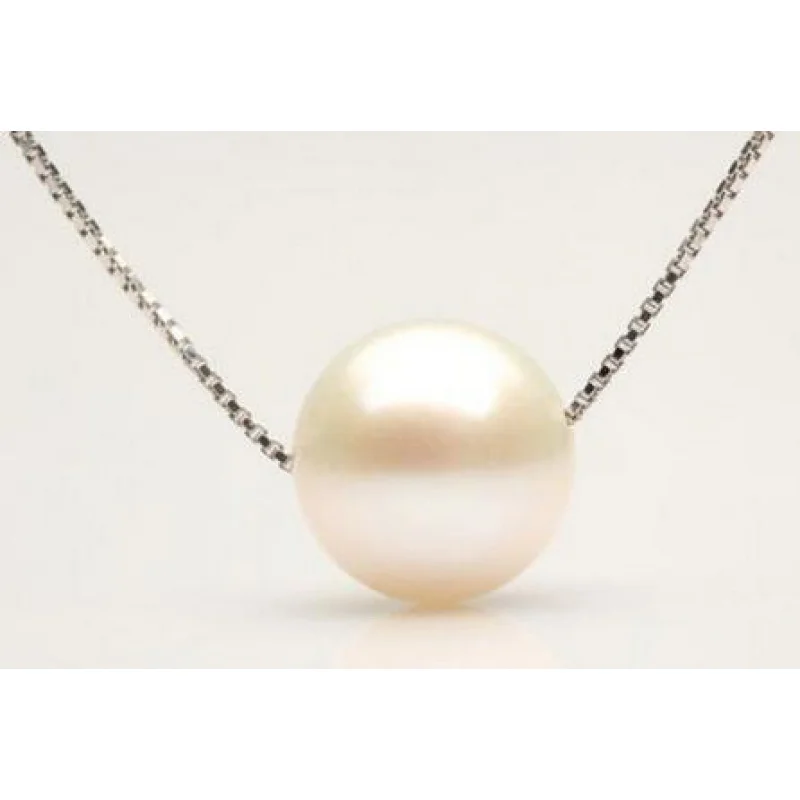 Collier de perles blanches authentiques AAA 12MM, pendentif de mer du sud, chaîne en argent, livraison gratuite