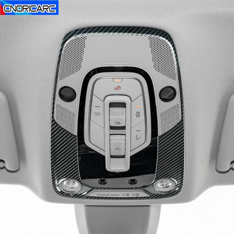 

Автомобиль передняя лампа для чтения декоративная рамка, обшивка, накладка Стикеры для Audi A6 C8 2019 интерьерные аксессуары Ленты из нержавеюще...