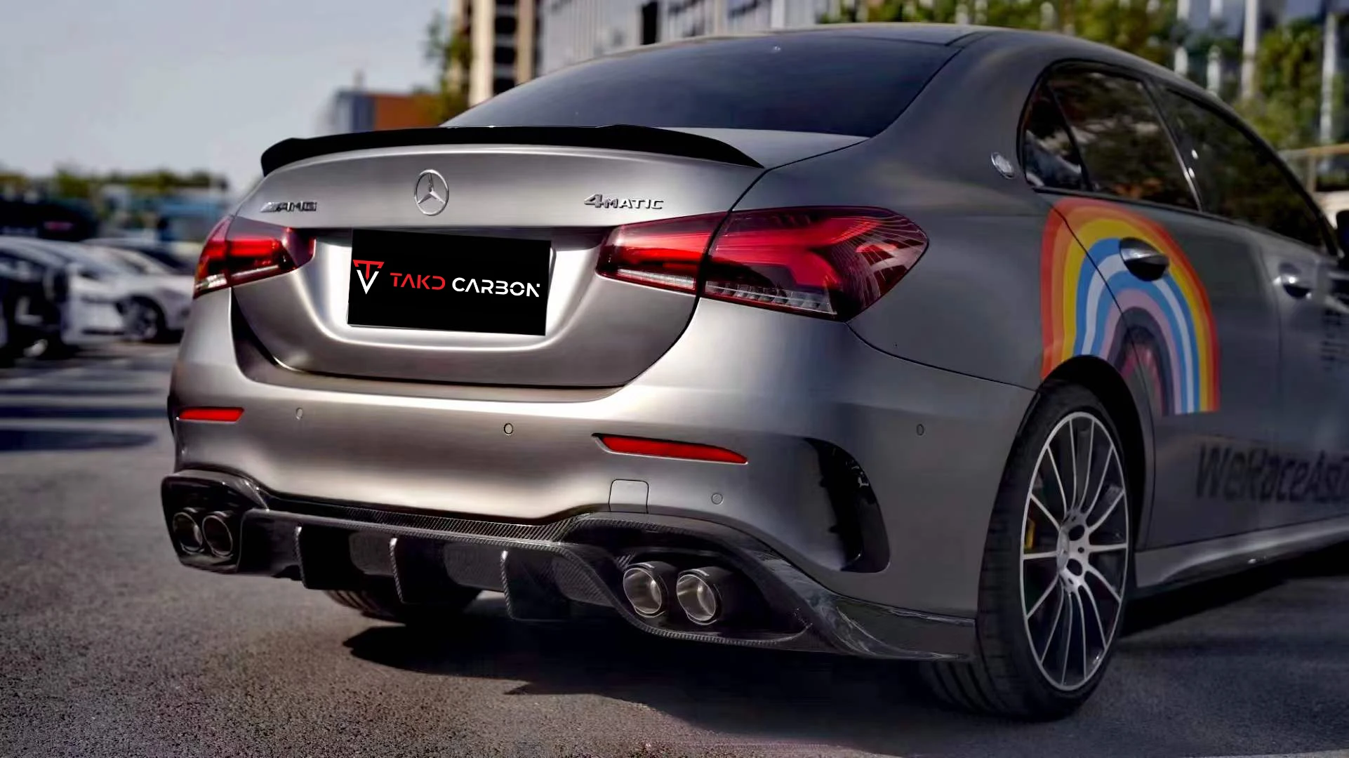 TAKD настоящий автомобильный разбор данных сухой диффузор для заднего бампера из