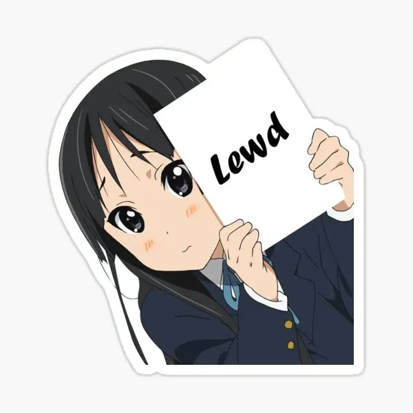 K On Mio Lewd Ecchi Знак 5 шт. Автомобильные Наклейки для декора детский бампер бутылки для воды смешная стена Милая домашняя комната автомобиль фон