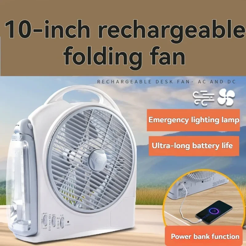 Фото Портативный 10-дюймовый энергосберегающий электрический вентилятор для офисного стола, USB-вентилятор, подходит для офисных столов, кемпинга на открытом воздухе и домашнего использования №4
