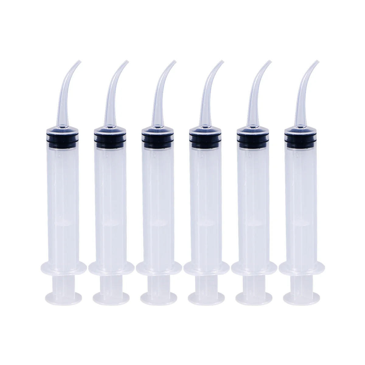 

6pcs with Curved Tip Irrigation Squirt Mouthwash Cleaner Care Supplies
