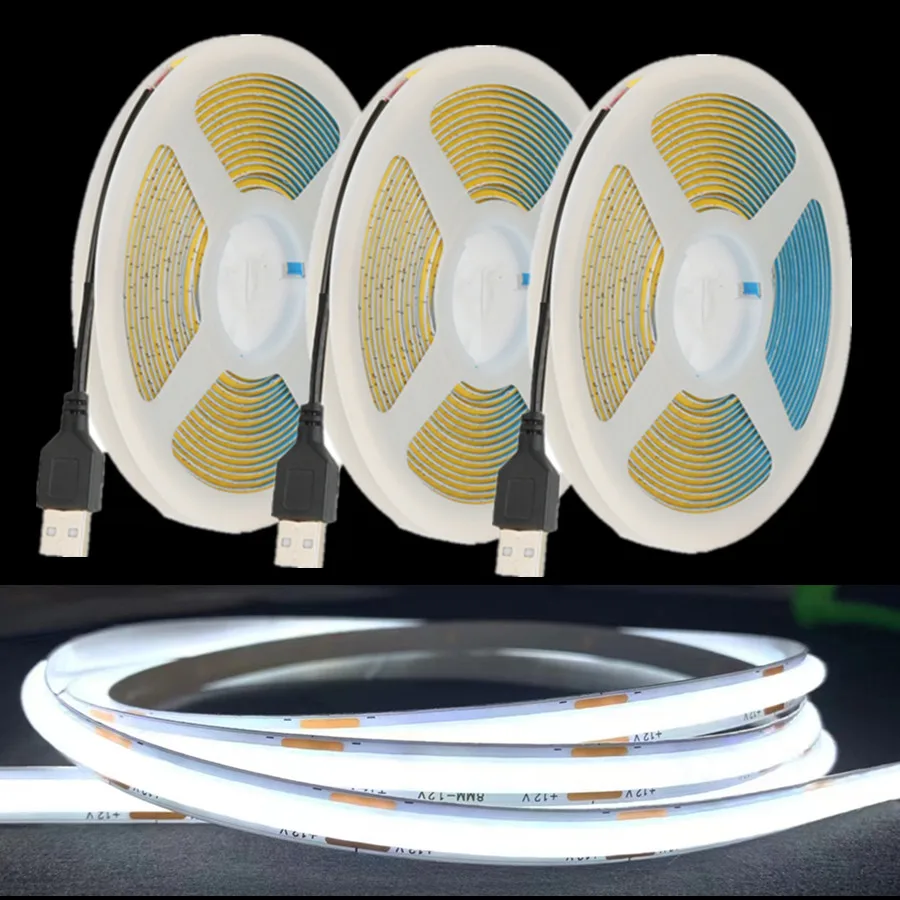 TxxCvv светодиодная лента 5В 320LED/м 3000K/4500K/6500K