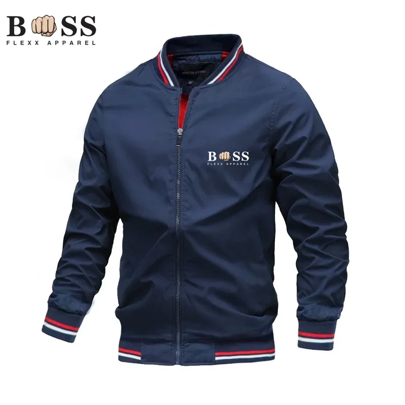 2024NEW BSS Flexx Clothing — мужская повседневная куртка с высоким воротником ветрозащитная