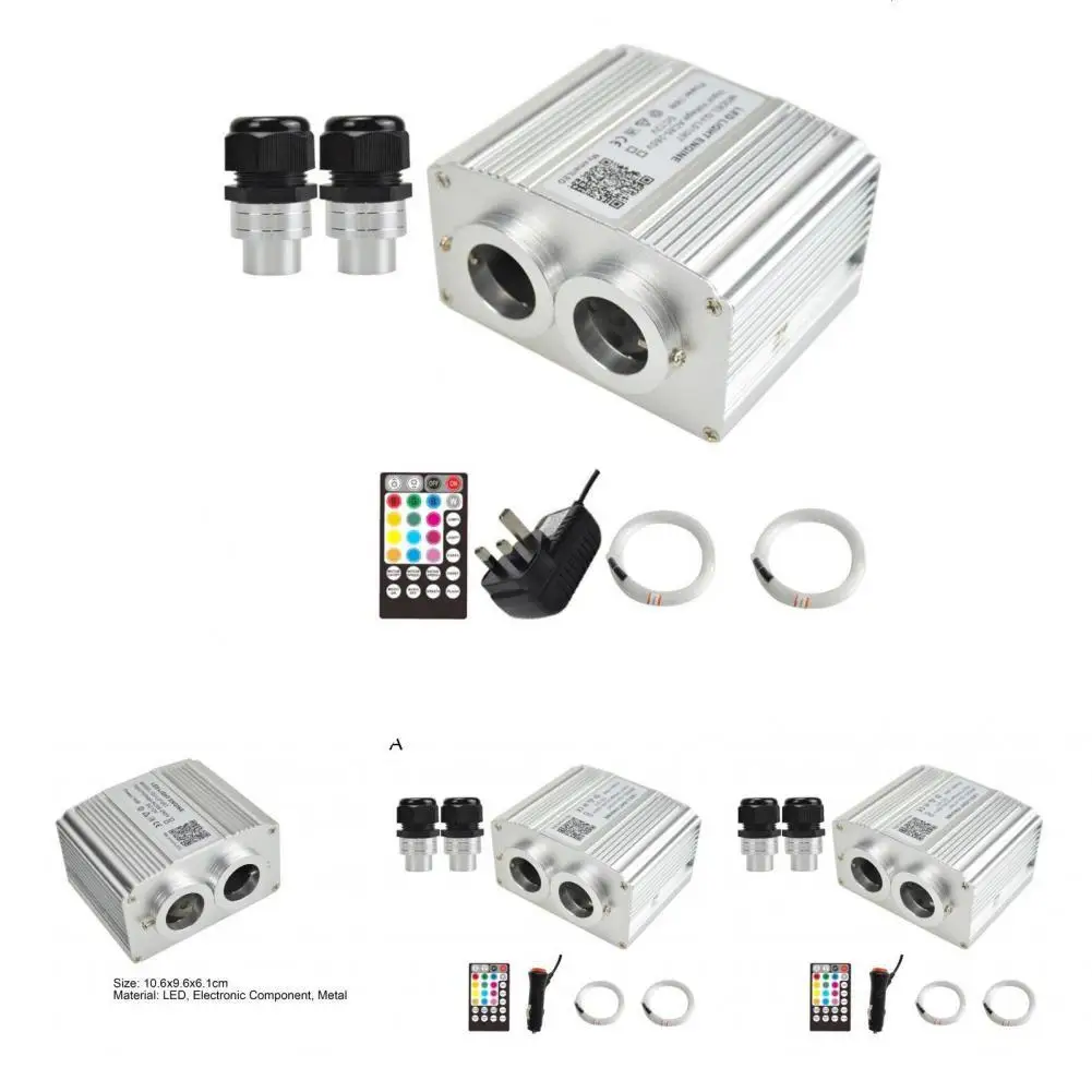 

Lightweight Practical RGBW 16W LED Fiber Source Light Engine Safe Fiber Optic Light Engine Mobile for Automobile