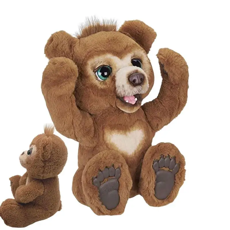 

Adorable Curious Bear Doll Kida Toys With Sound For Children Interactive Plush Toy Charged Bear Cute Bear Christmas Gift