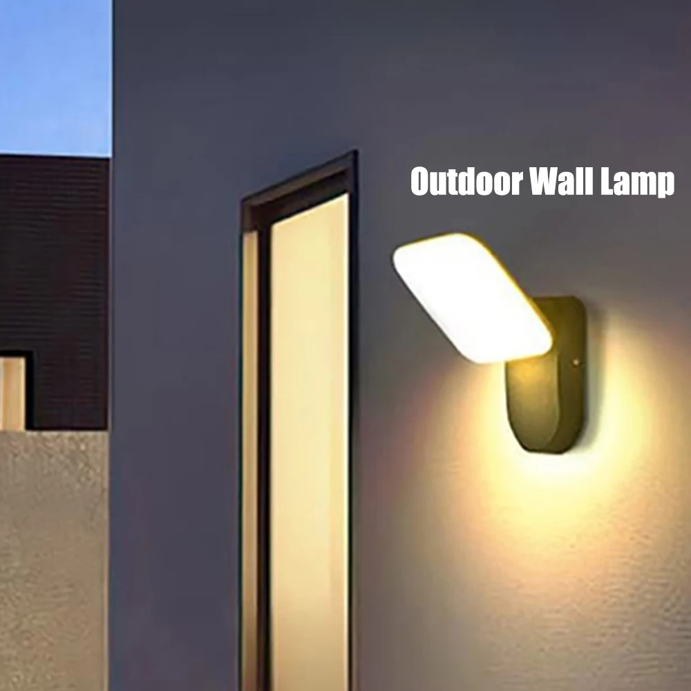 

PIR Motion Sensor LED Outdoor Wall Lamp 12W IP65 Waterproof Aluminum Garden Porch Light Corridor Entrance Sconce Indoor Fixture