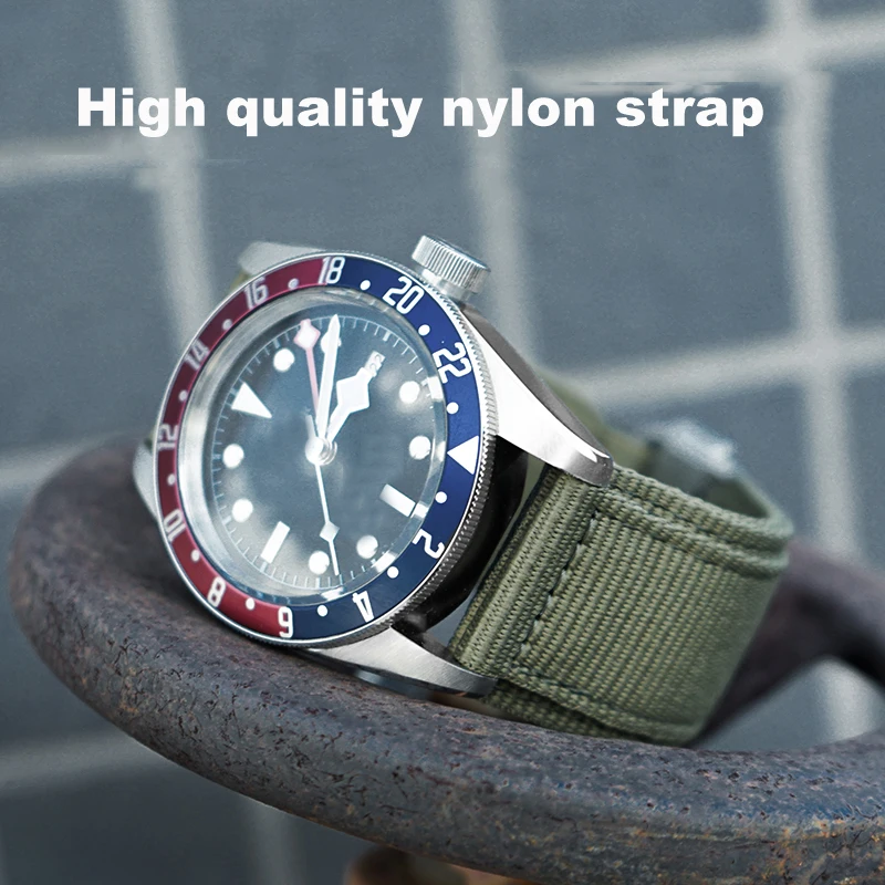 

Nylon Watchband for Breitling Bell Ross BR Hook and Loop Fastener Woven Waterproof Sweatproof Watch Strap Accessories 22mm 24mm